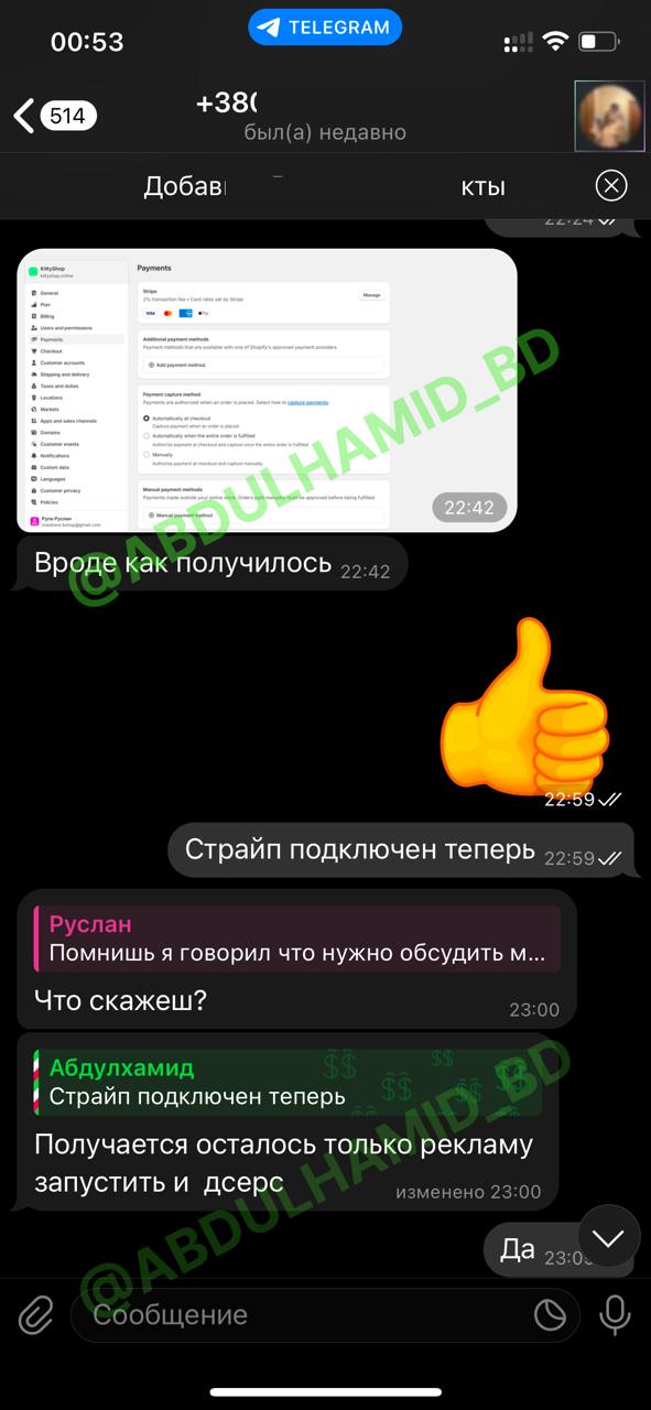 Отзыв ученика — скриншот переписки 12
